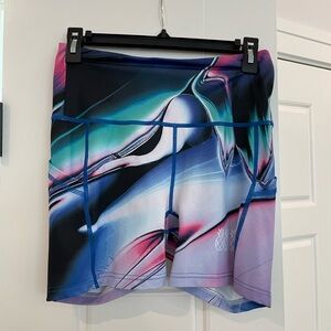 Purple Marble Tres Pinas Bike Shorts